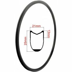 Jante Carbon 3k 700c - 25mm à Pneus